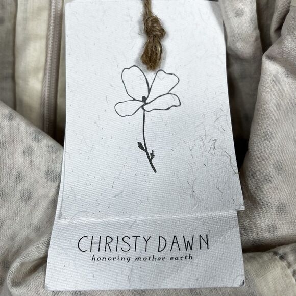 Christy Dawn Claire Dress Womens Size Large in Primrose Ditsy Cream Sleeveless - Picture 10 of 13